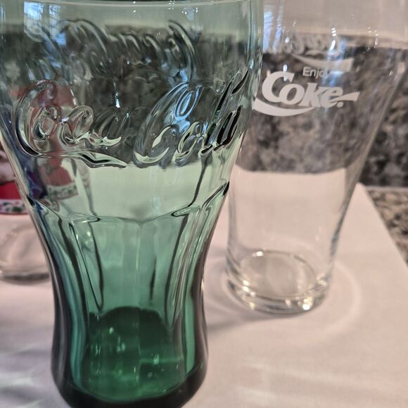 Set of 7 Genuine Coca-Cola Glass Tumblers by Libbey - Picture 9 of 12